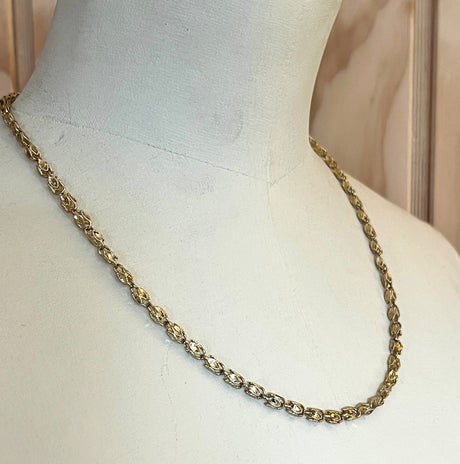 Vintage Gold Fancy Link Necklace