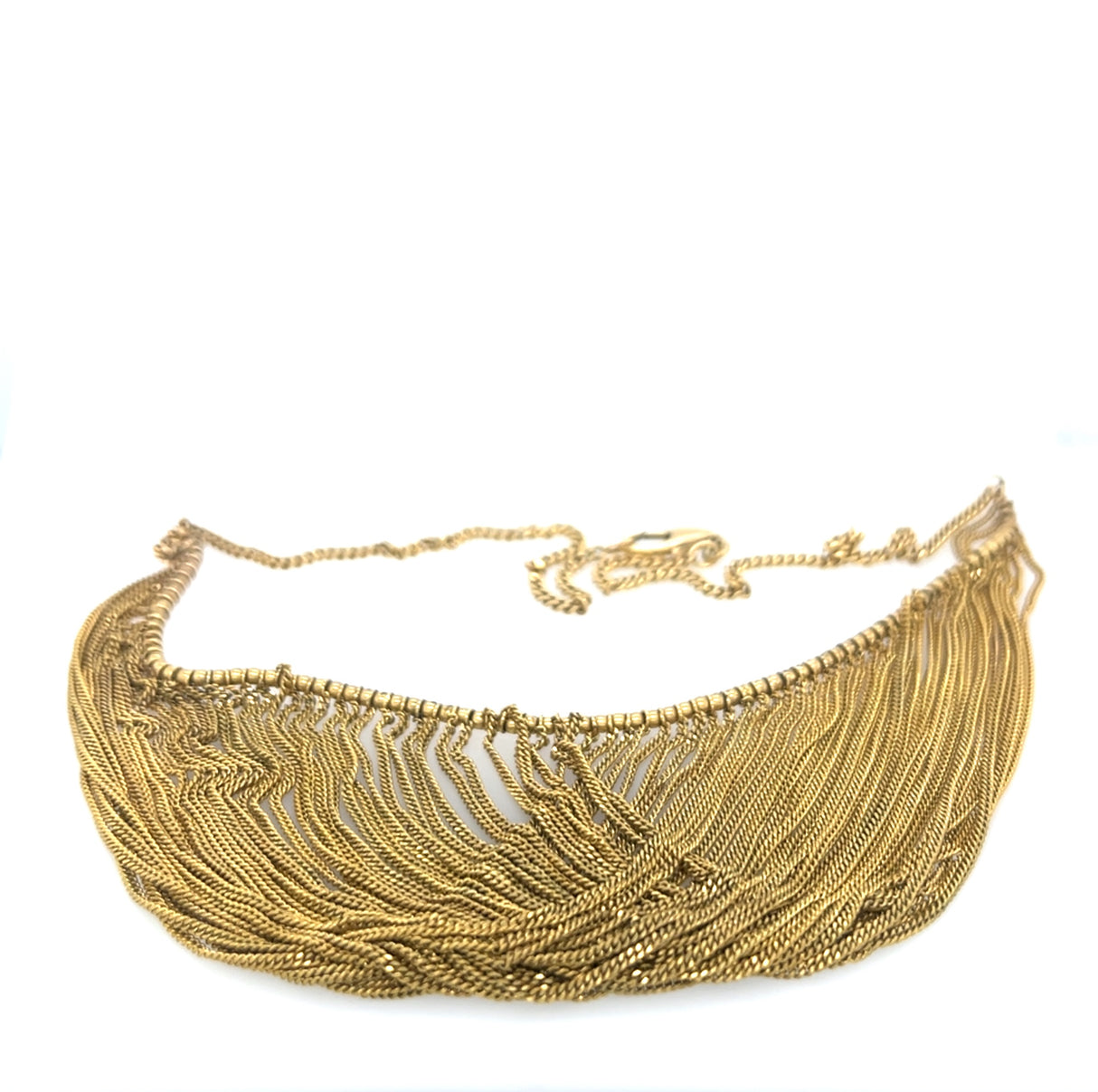 Vintage Retro Gold Multi-strand Swag Necklace
