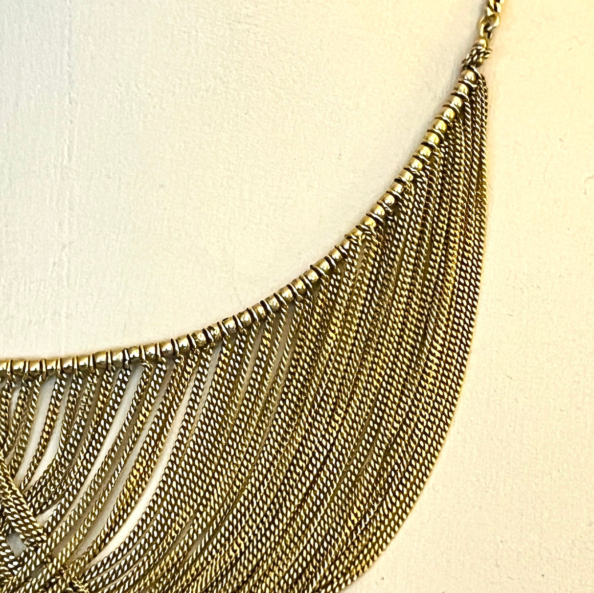 Vintage Retro Gold Multi-strand Swag Necklace