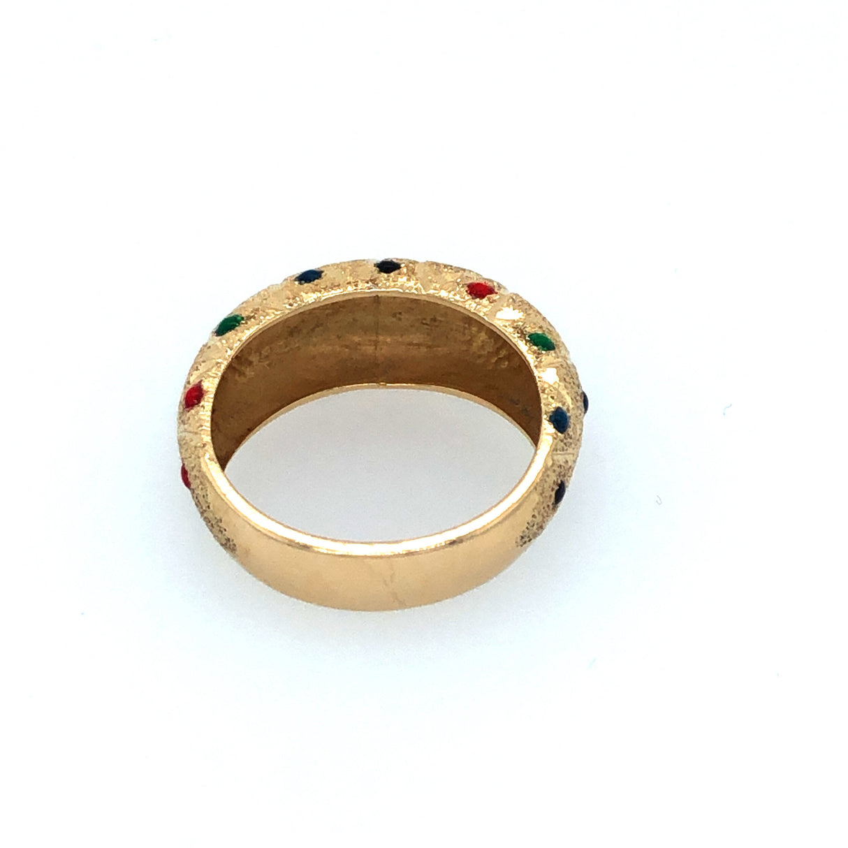 14k Gold and Enamel Ring The Vintage Jewellery Company