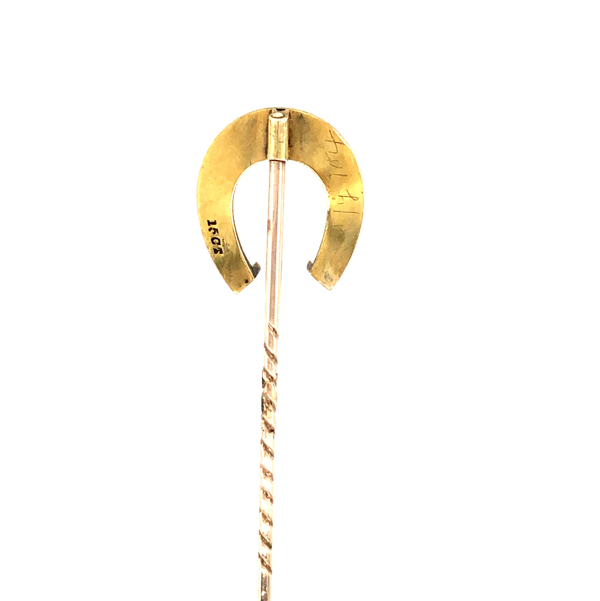 15ct horseshoe tie pin
