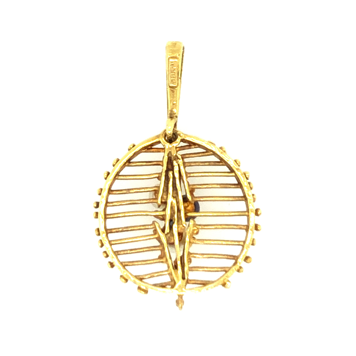 Vintage 1970s gold pendant