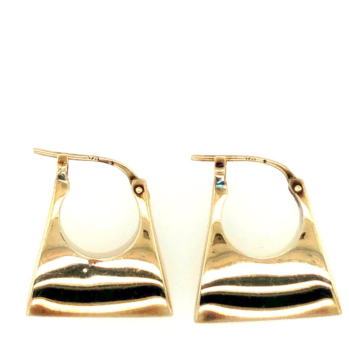 Vintage Handbag Hoop Earrings in 9ct Gold