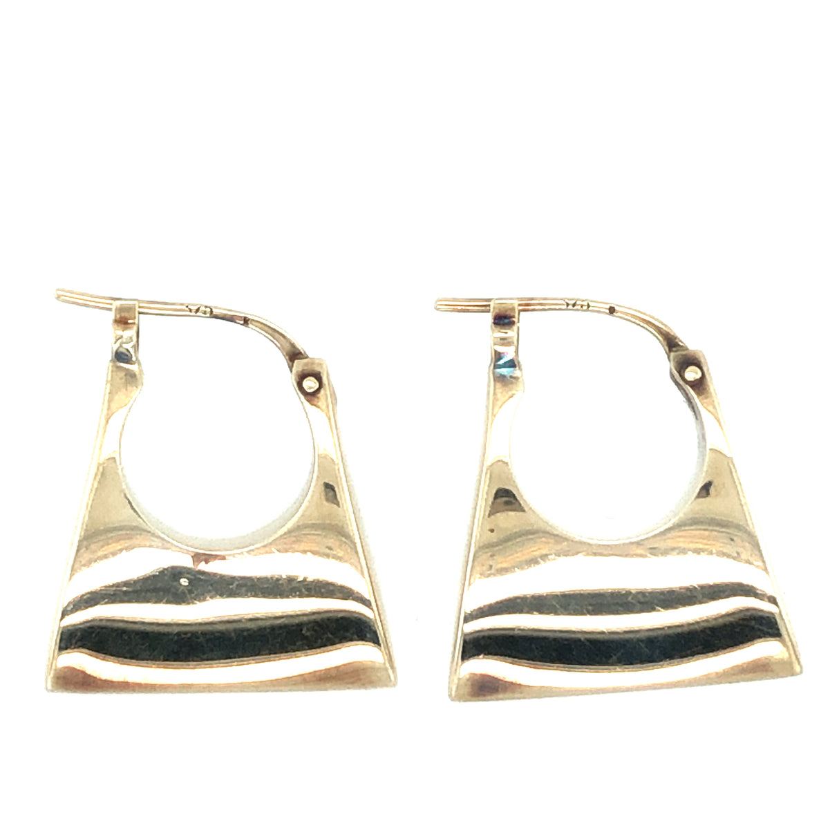 Vintage Handbag Hoop Earrings in 9ct Gold