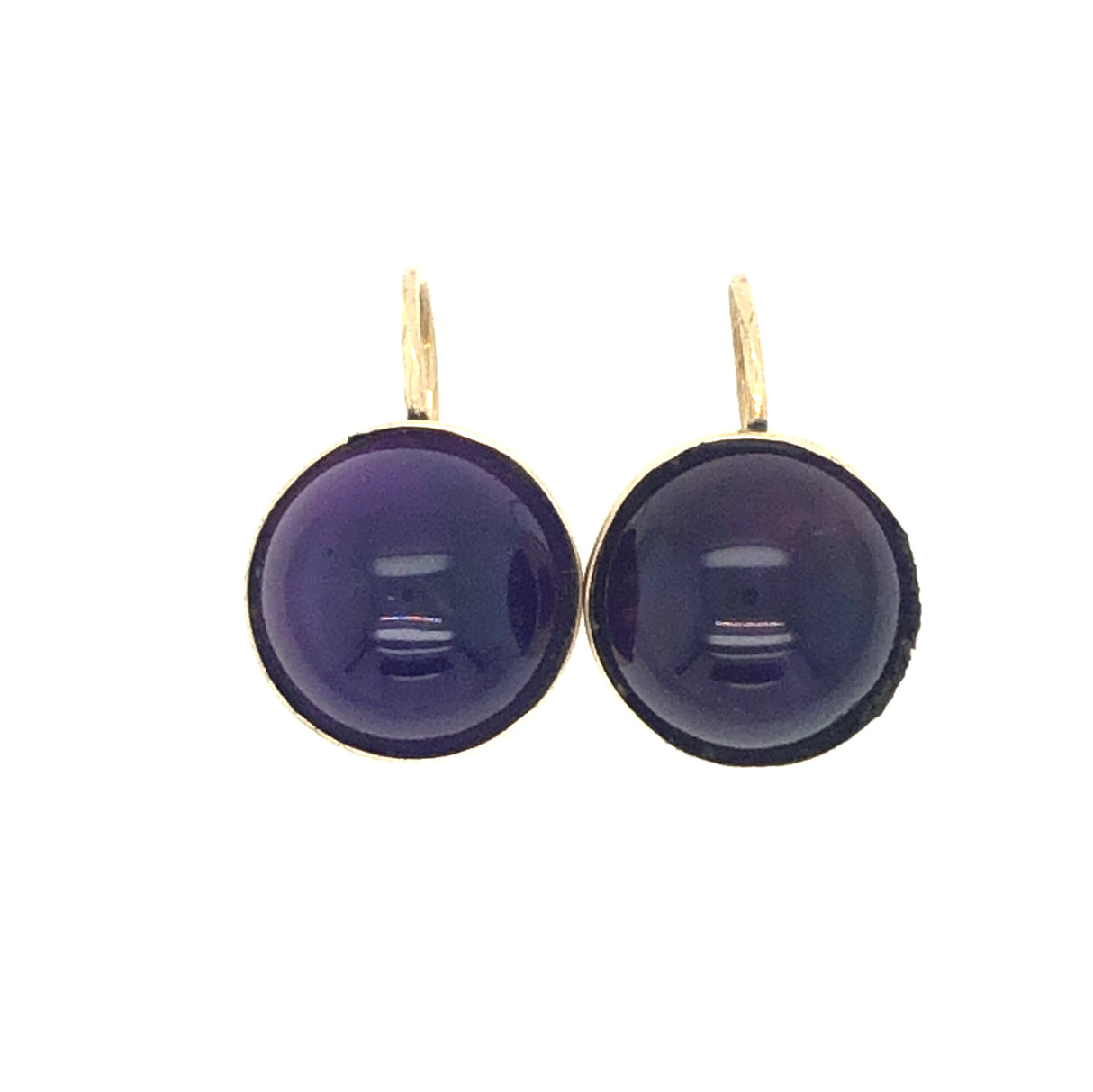 Gold & Amethyst Vintage Earrings