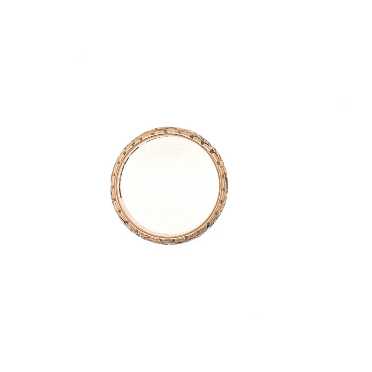 9k Rose Gold Engraved Fern Patterned Edwardian Antique Ring The Vintage Jewellery Company