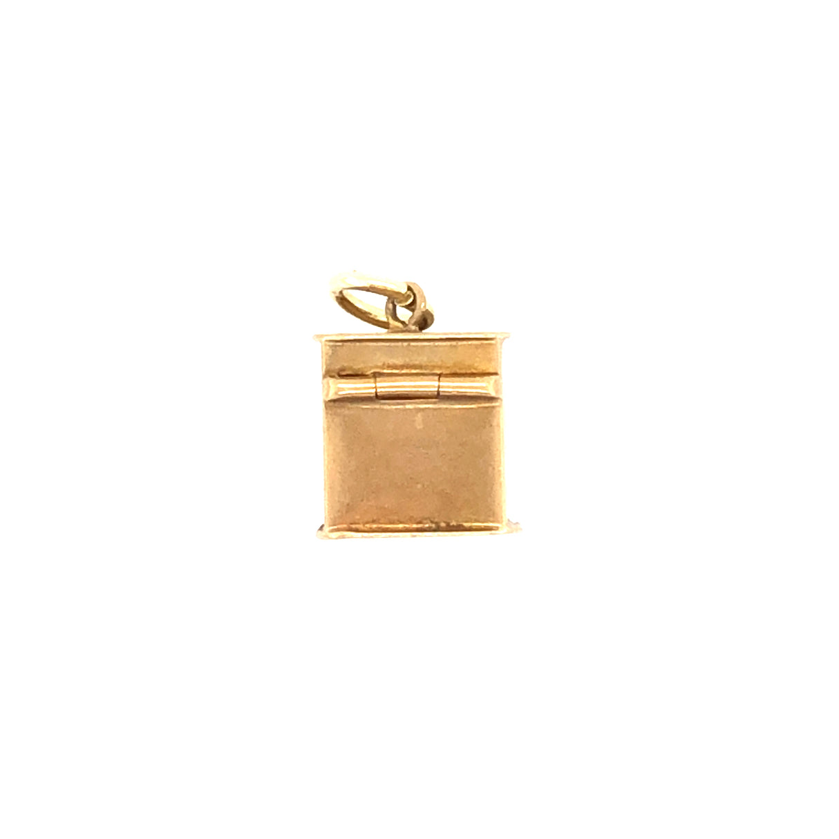 First aid box vintage gold charm
