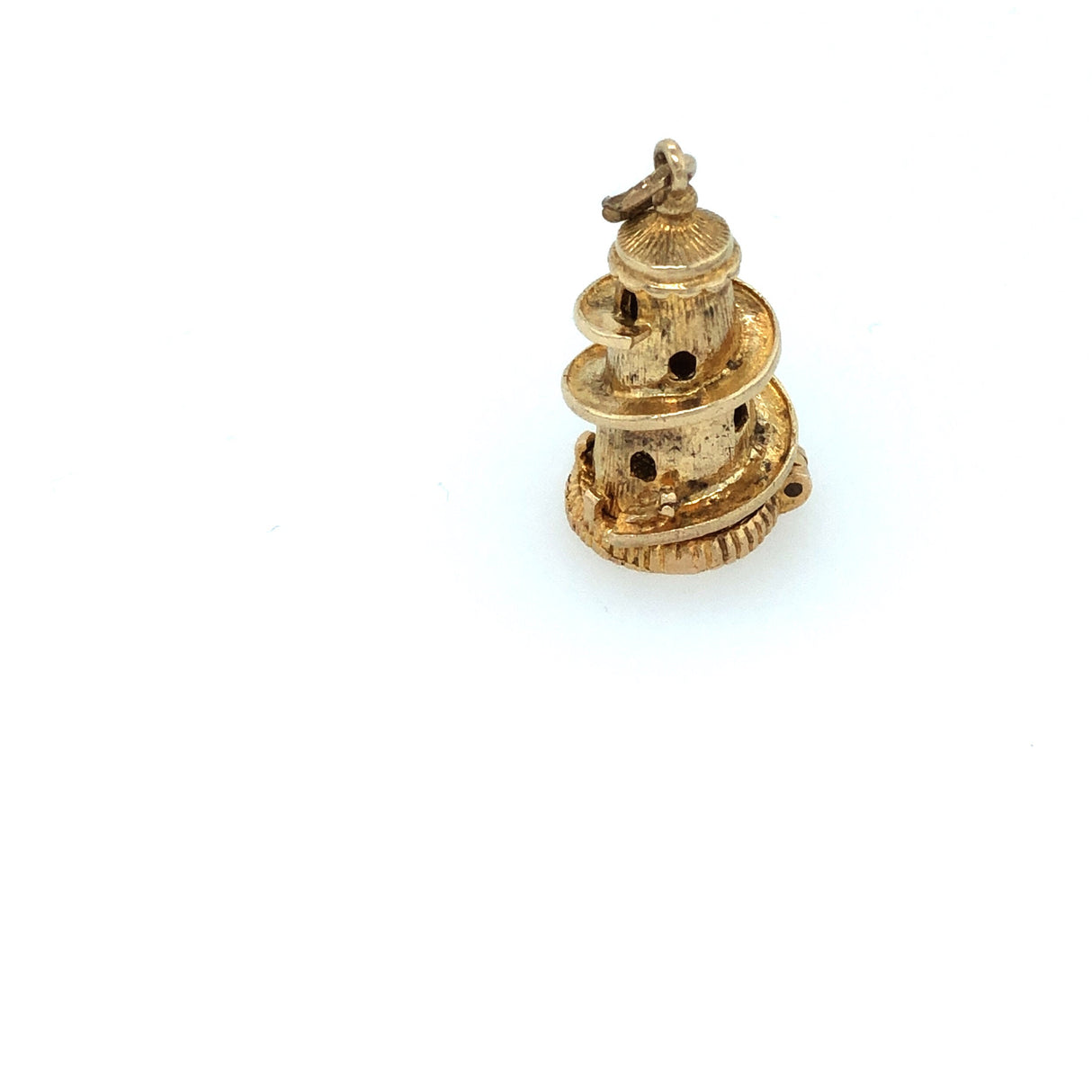 Gold helter-skelter charm The Vintage Jewellery Company