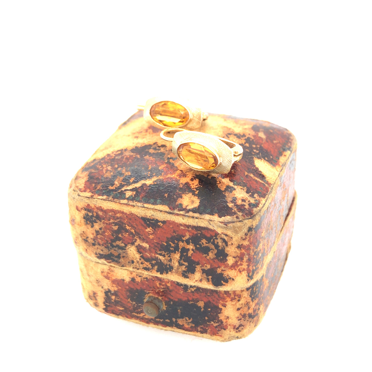 9ct Gold & Citrine Vintage Earrings