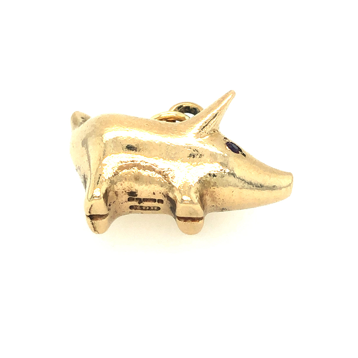 Hans Georg Maunter vinatge gold pig pendant.jpg