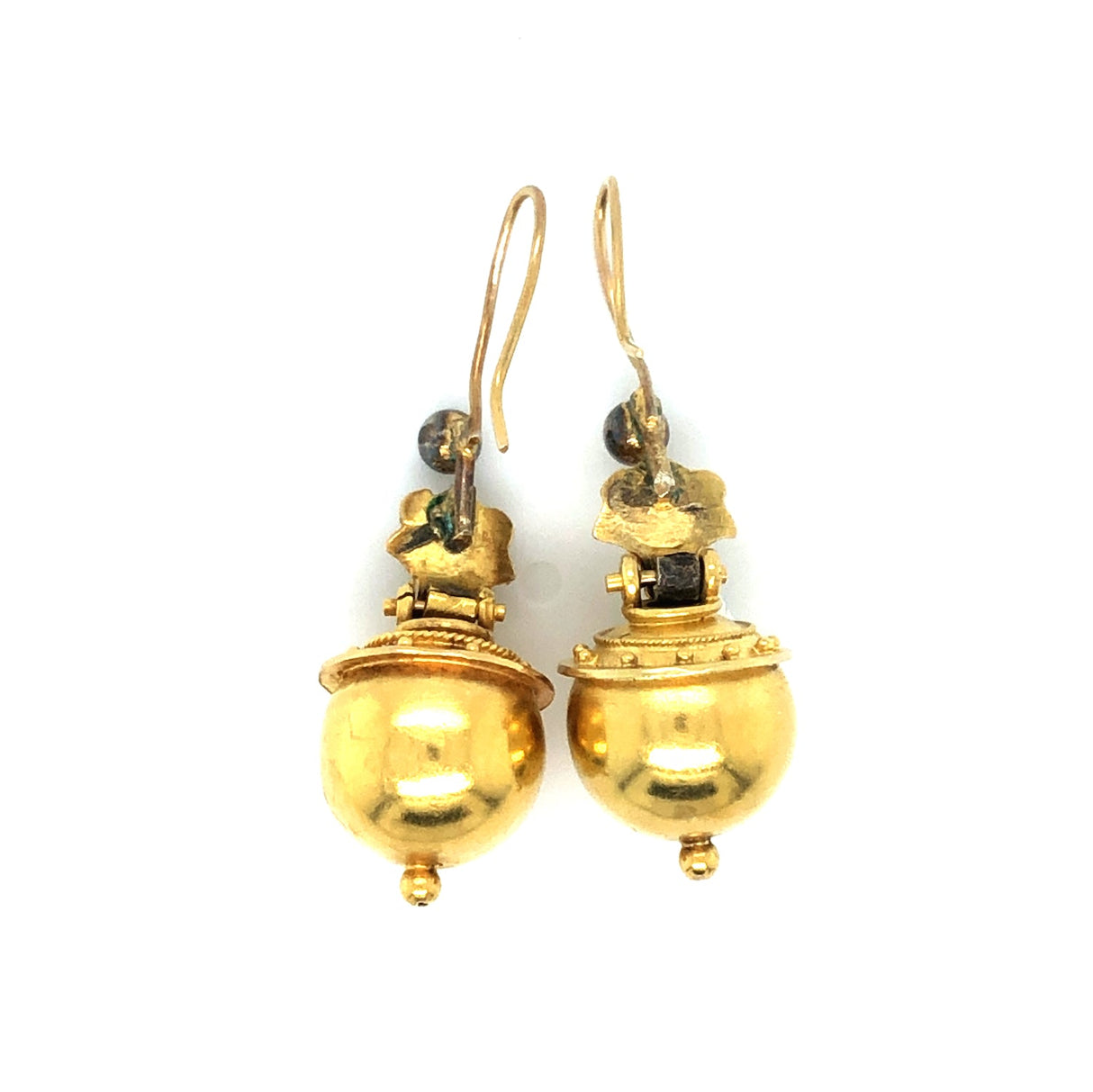 Late 19th Century Victorian Gold Drop Earrings The Vintage Jewellery Company
