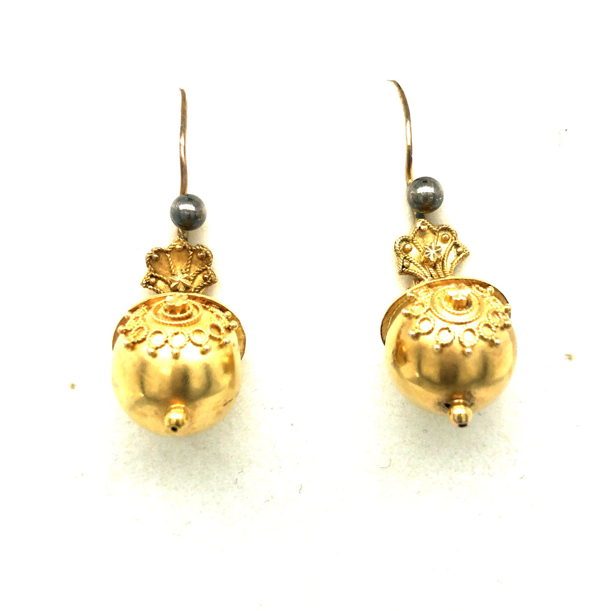 Late 19th Century Victorian Gold Drop Earrings The Vintage Jewellery Company