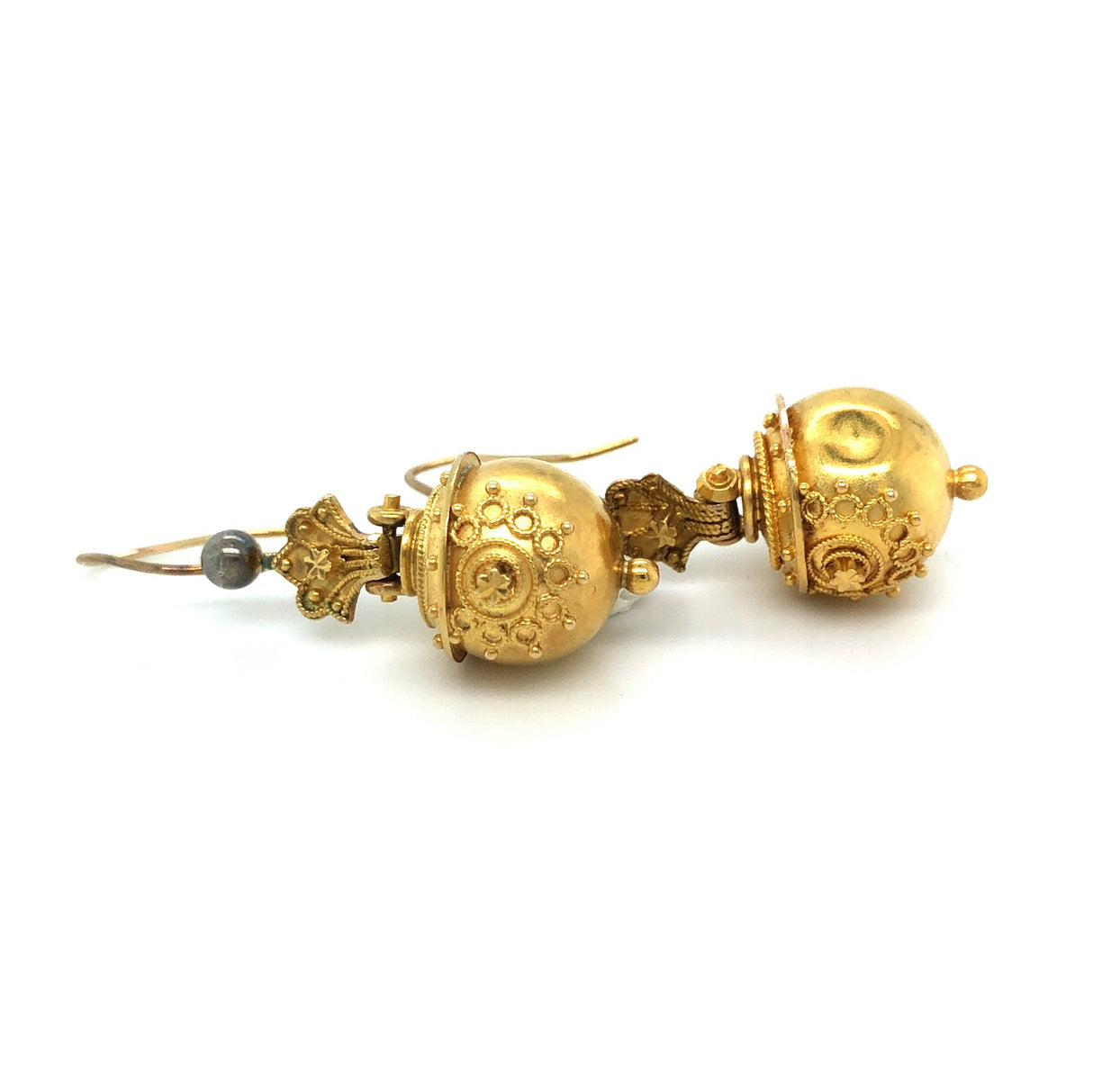 Late 19th Century Victorian Gold Drop Earrings The Vintage Jewellery Company