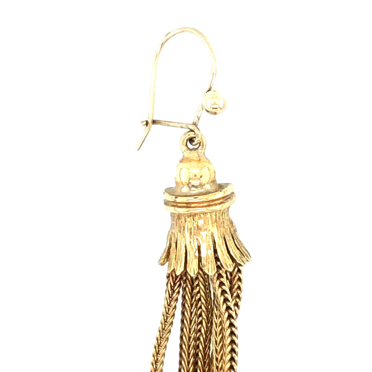 Mid-century Gold Tassel Vintage Earrings
