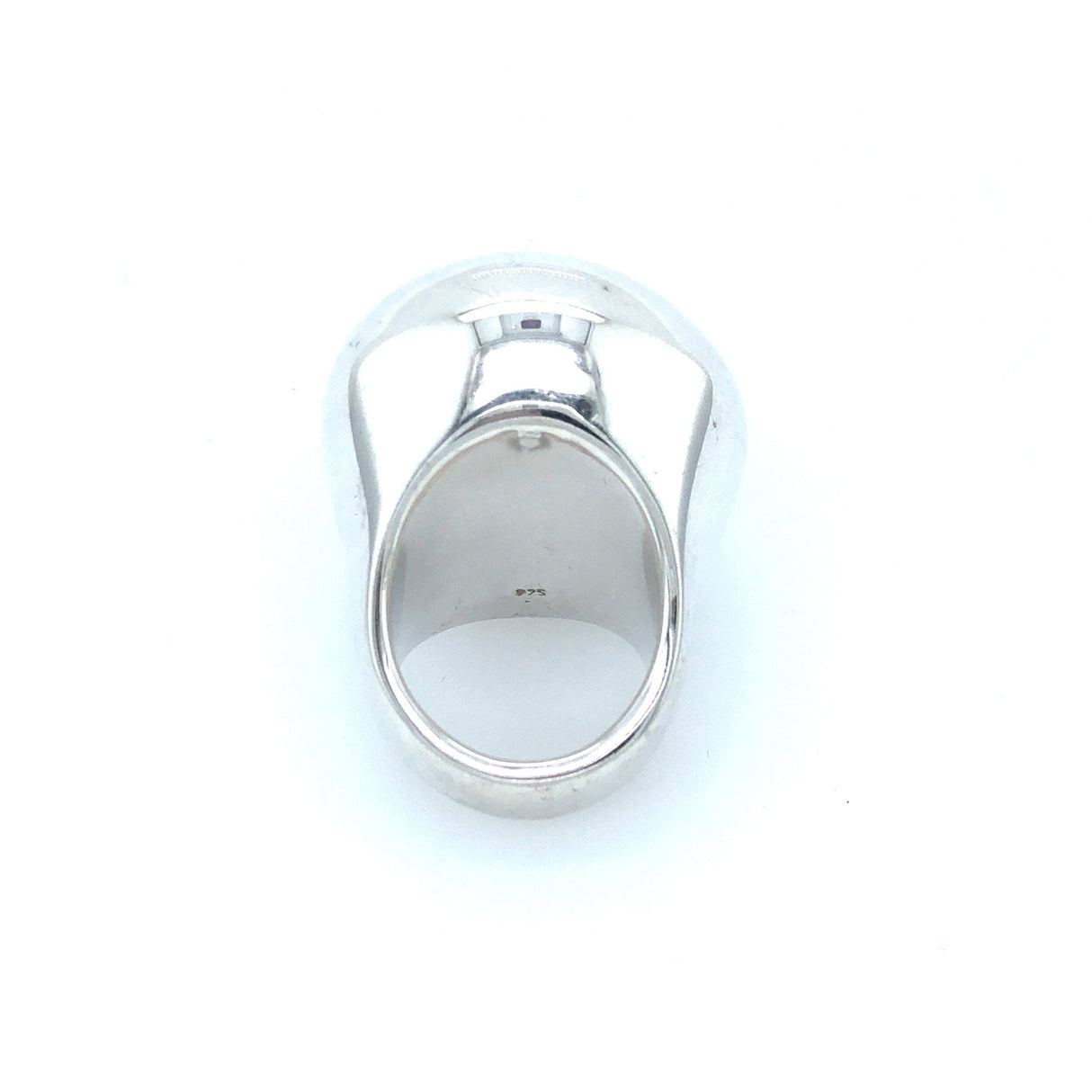 Sliver High Dome Statement Ring The Vintage Jewellery Company