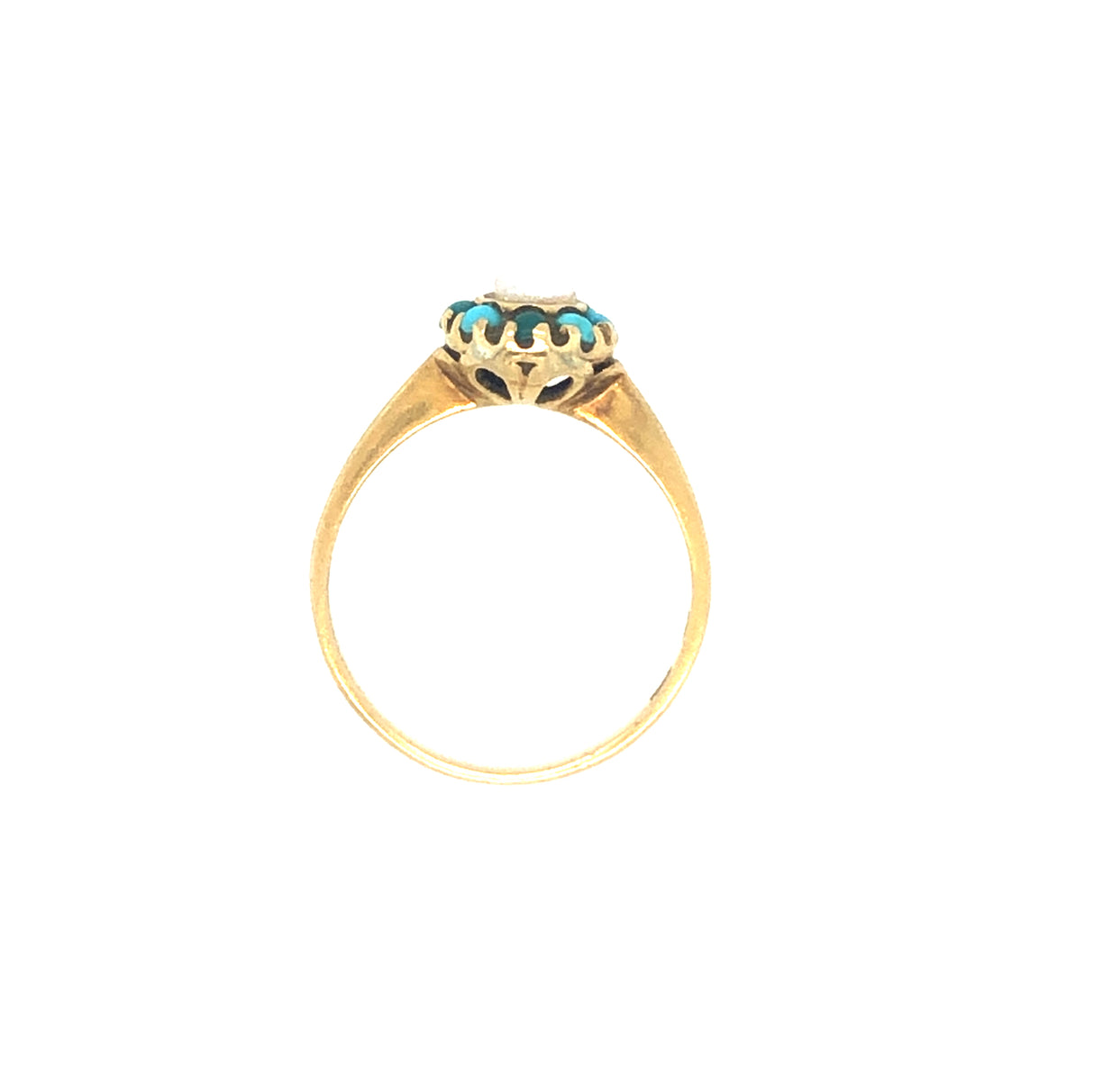 Victorian Pearl & Turquoise Gold Ring