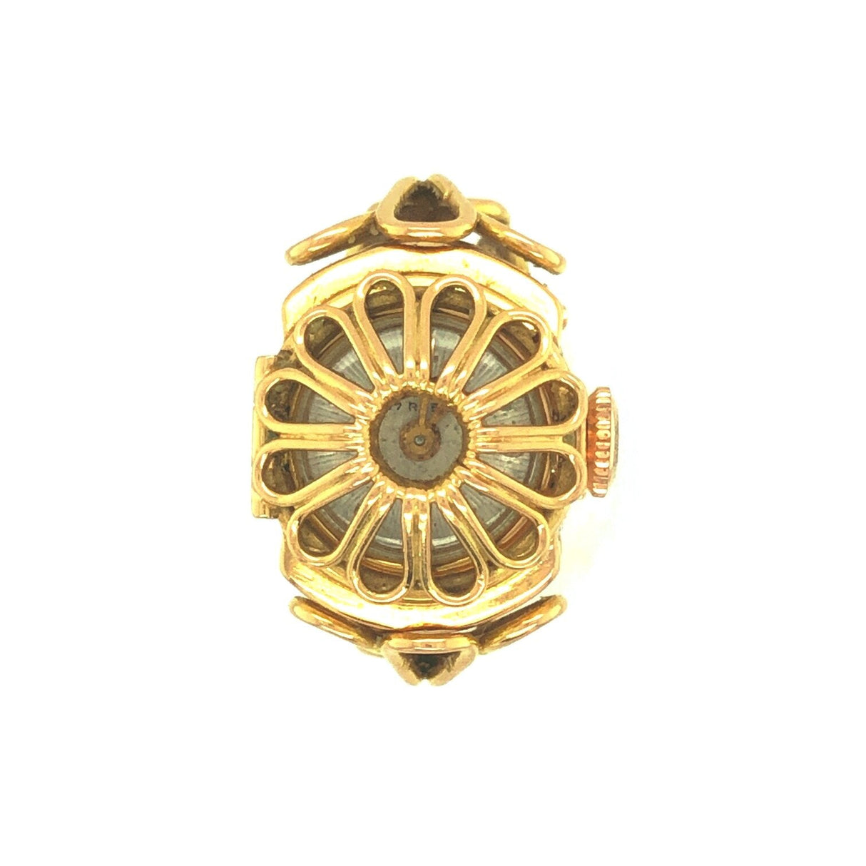 Vintage 18k Gold Watch Finger Ring The Vintage Jewellery Company