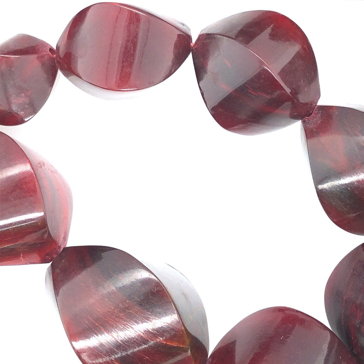 Vintage Danish Dyed Horn Multiple Bead Statement Necklace The Vintage Jewellery Company