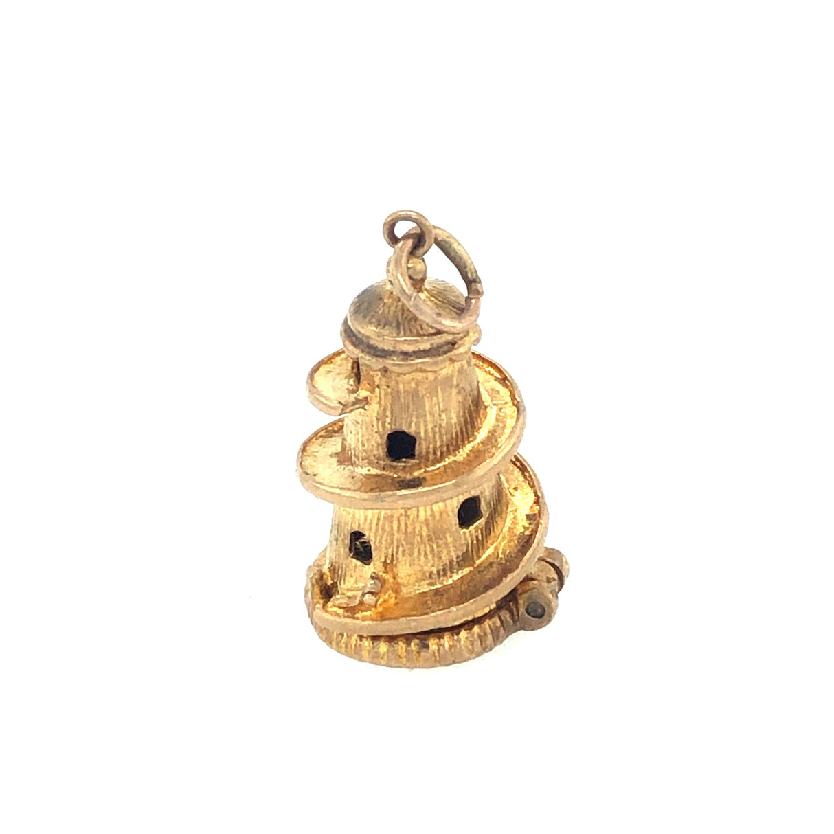 Vintage Gold Helter-Skelter Charm / Pendant The Vintage Jewellery Company