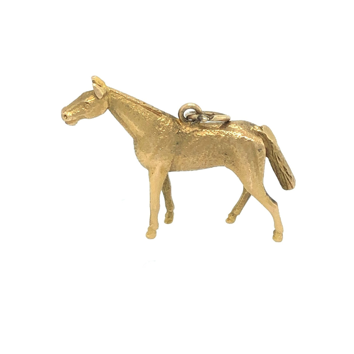 Vintage Large 9k Gold Horse Pendant The Vintage Jewellery Company