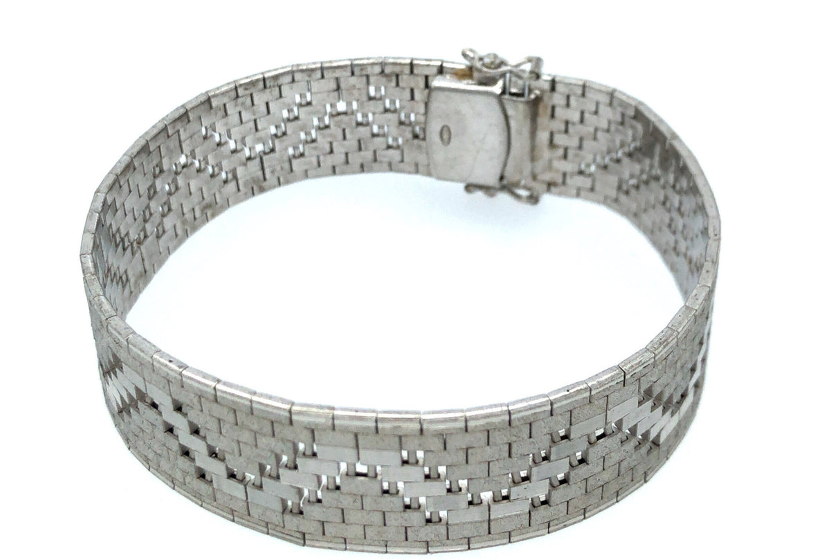 Vintage Silver Closed-Link Bracelet The Vintage Jewellery Company