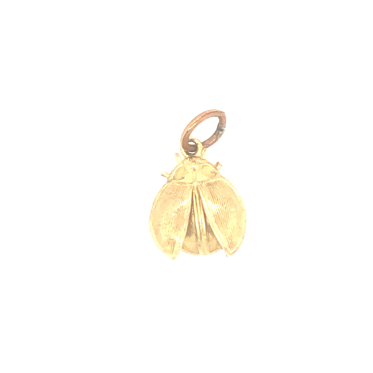 Vintage Gold Pendant - Ladybird With Open Wings