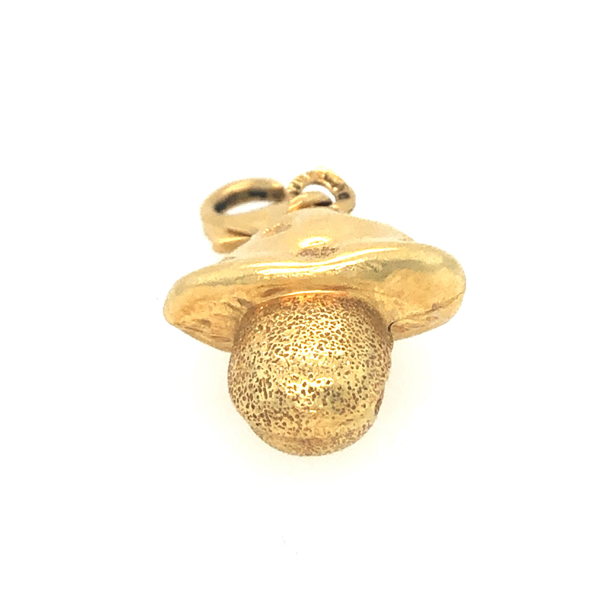 Vintage Gold Magic Mushroom Pendant Charm