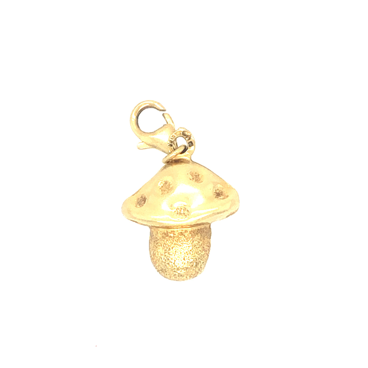 Vintage Gold Magic Mushroom Pendant Charm