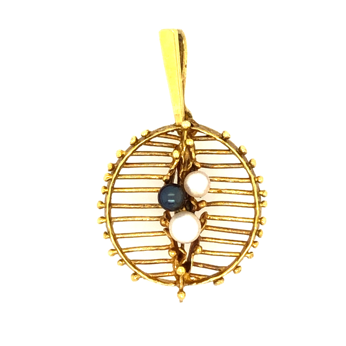 Vintage 1970s gold pendant