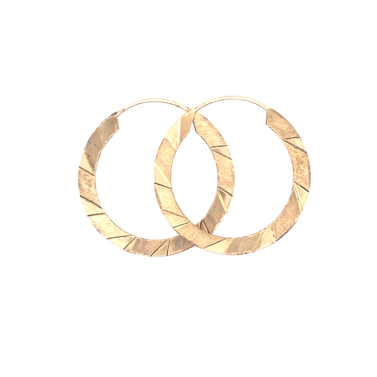 brushed gold vintage earrings