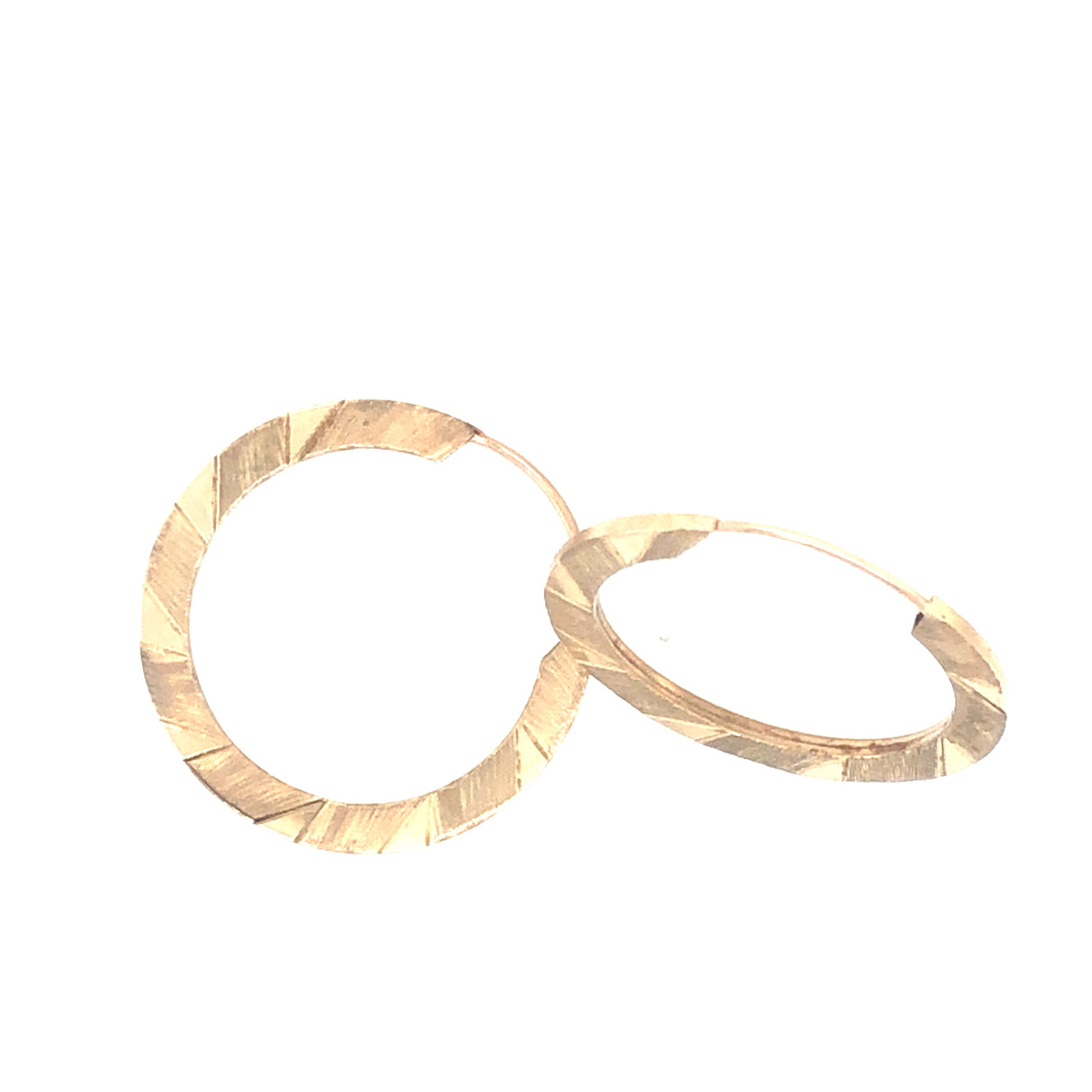 brushed gold vintage earrings