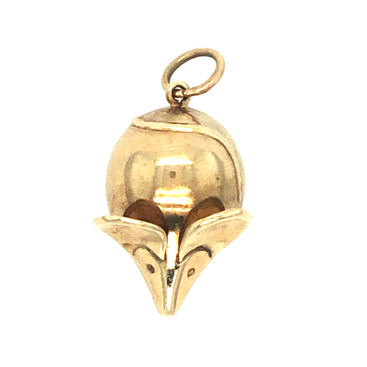 Vintage Mid-Century Gold Mouse Charm Pendant