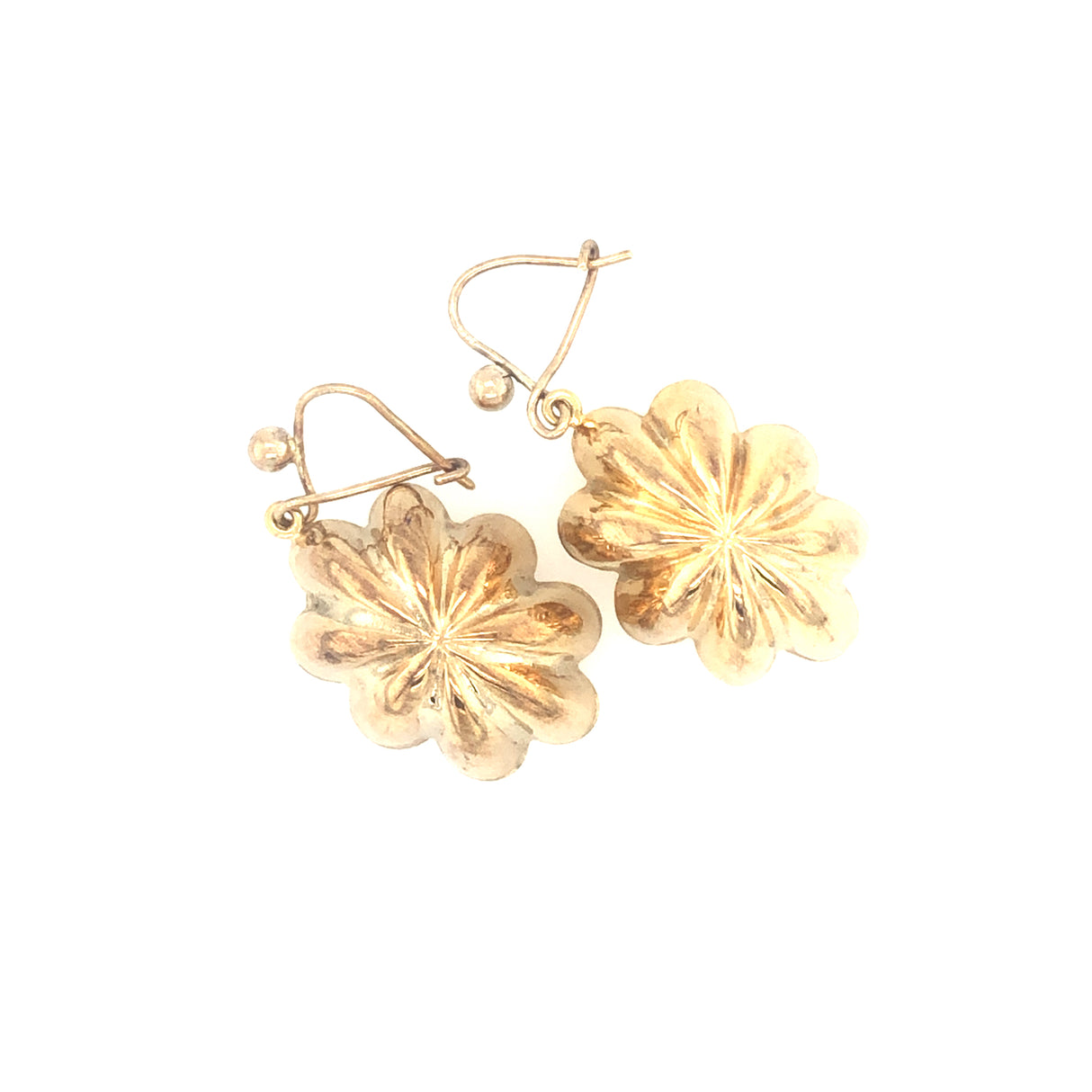 Vintage 1960s Gold Drop Earrings