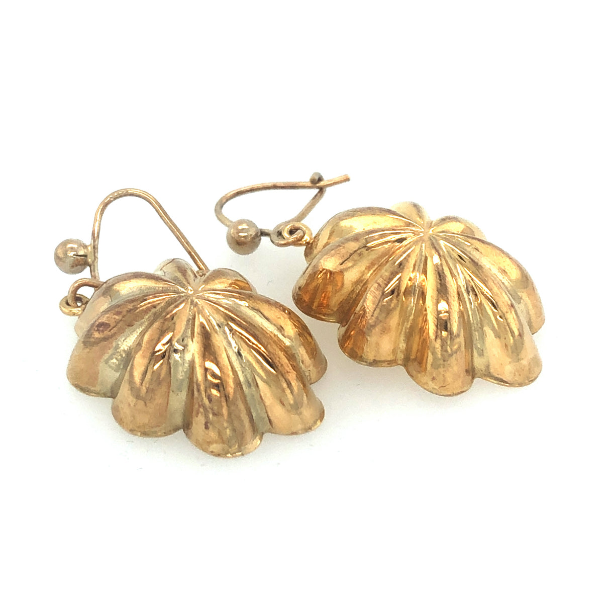 Vintage 1960s Gold Drop Earrings