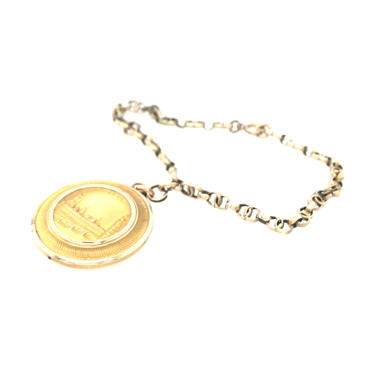 Vintage Winston Churchill Gold Charm Bracelet