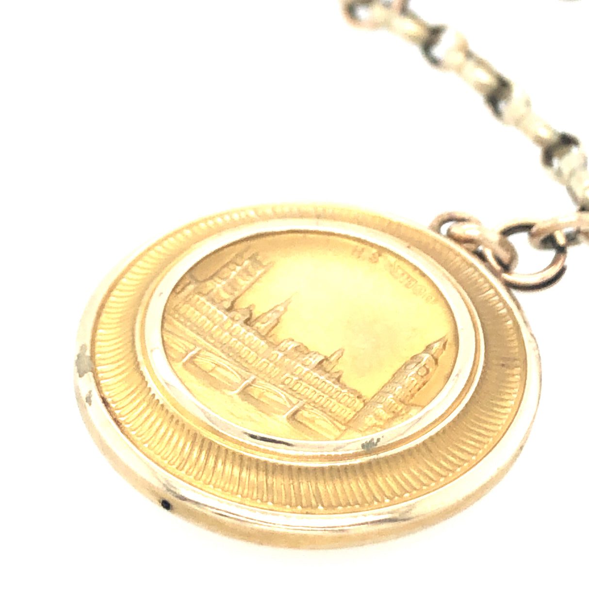 Vintage Winston Churchill Gold Charm Bracelet