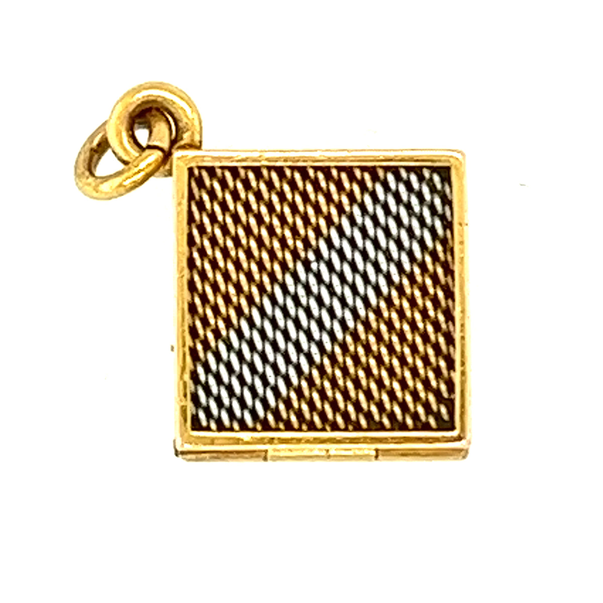 Vintage Mid-Century Tri-Gold Square Locket – The Vintage Jewellery Company
