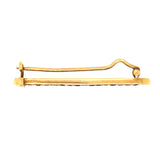 18k Gold & Sapphire Vintage Nail Brooch
