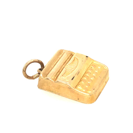 Vintage Gold Typewriter Charm