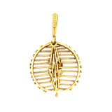 Vintage 1970s gold pendant 