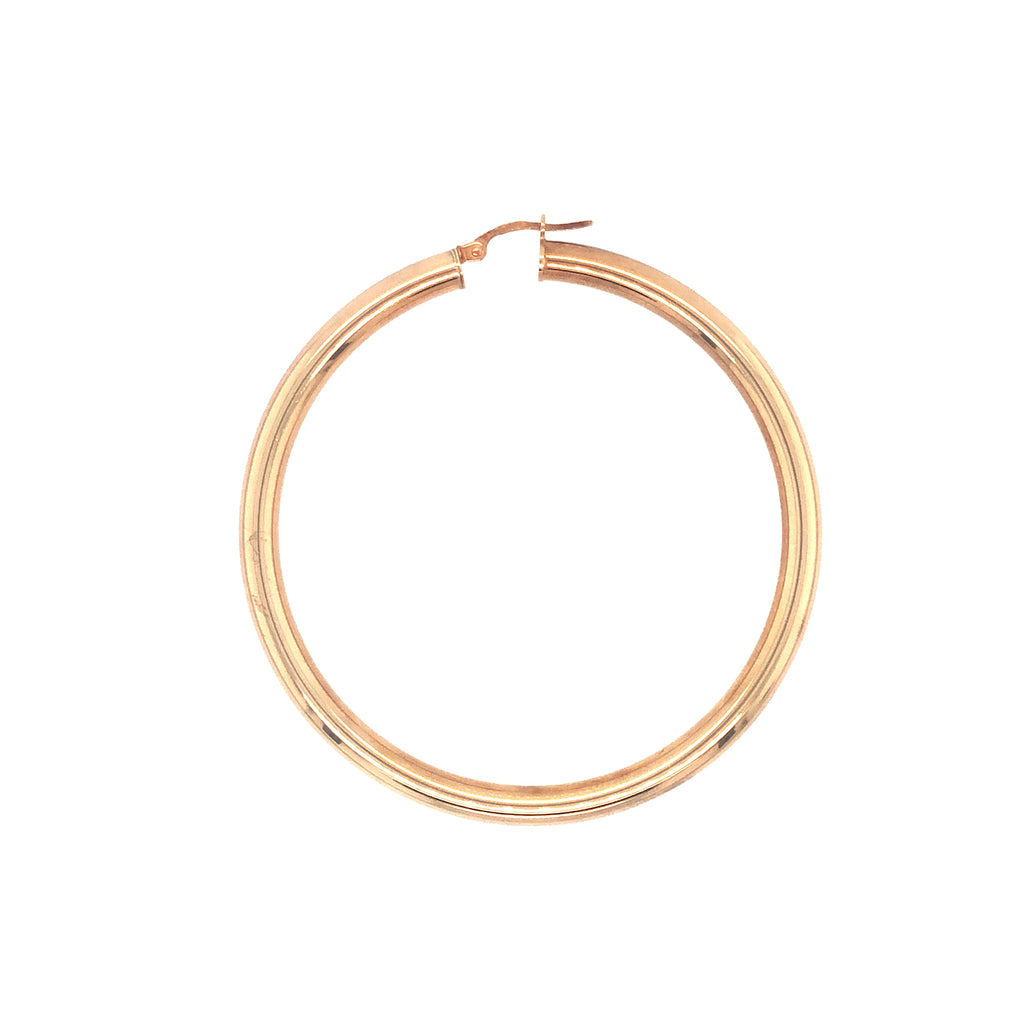 9ct Gold X-Large Hollow Hoop Earrings