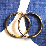 9ct Gold X-Large Hollow Hoop Earrings