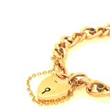 9k Gold Antique Bracelet Set With Seed Pearl and Sapphires The Vintage Jewellery Company