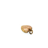 Antique 9K Gold Puffer Heart Charm The Vintage Jewellery Company