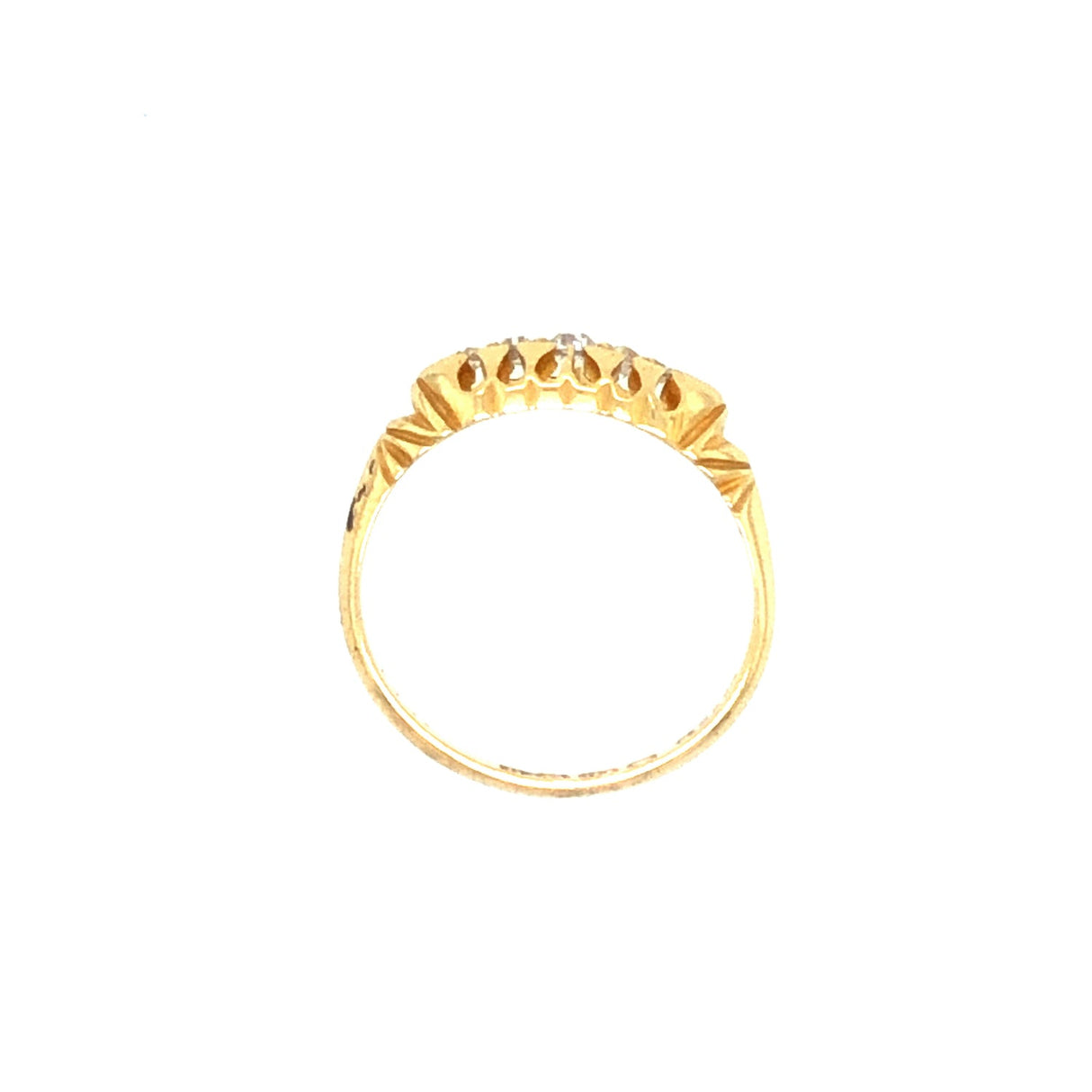 Edwardian Five stone diamond antique ring The Vintage Jewellery Company