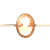 Gold Cameo Vintage Bar Brooch The Vintage Jewellery Company