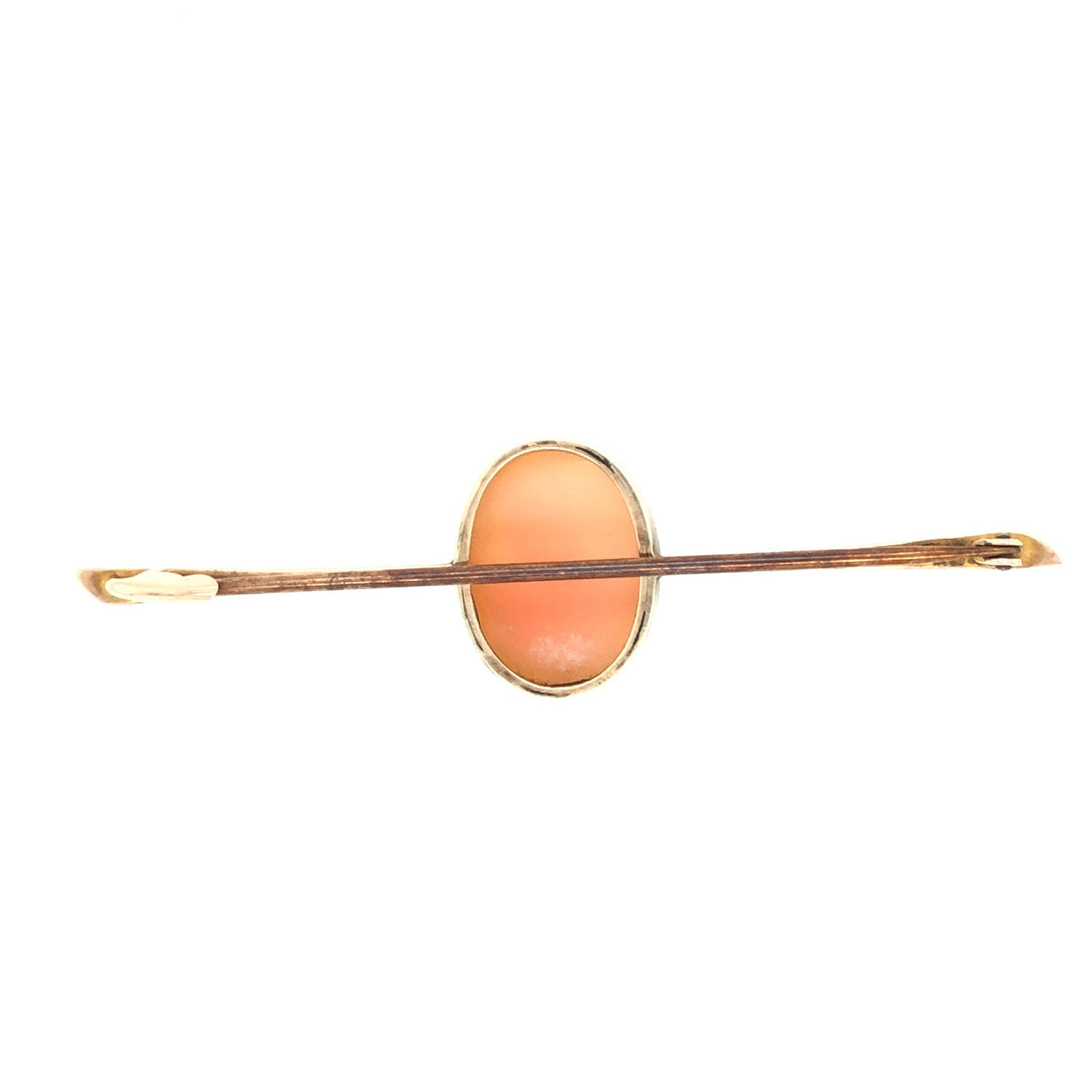 Gold Cameo Vintage Bar Brooch The Vintage Jewellery Company