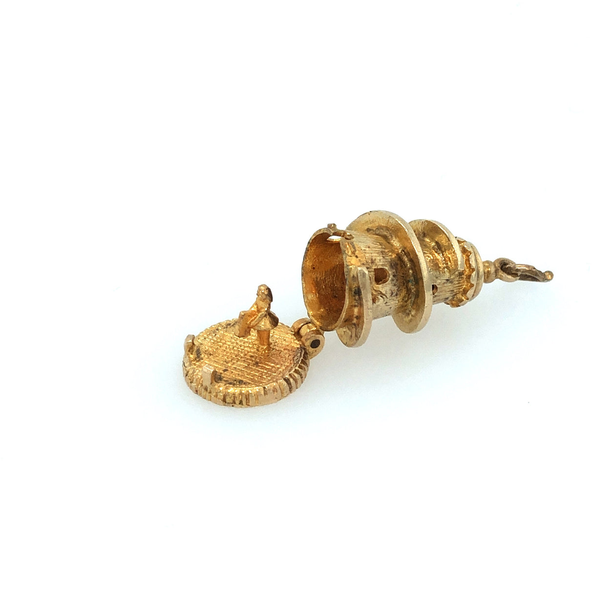 Gold helter-skelter charm The Vintage Jewellery Company
