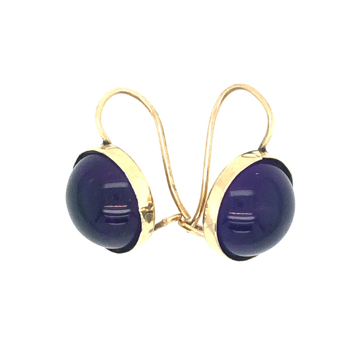 Gold & Amethyst Vintage Earrings