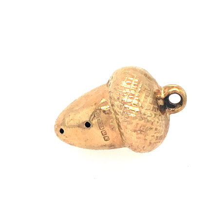 Vintage Gold Acorn Pendant Charm